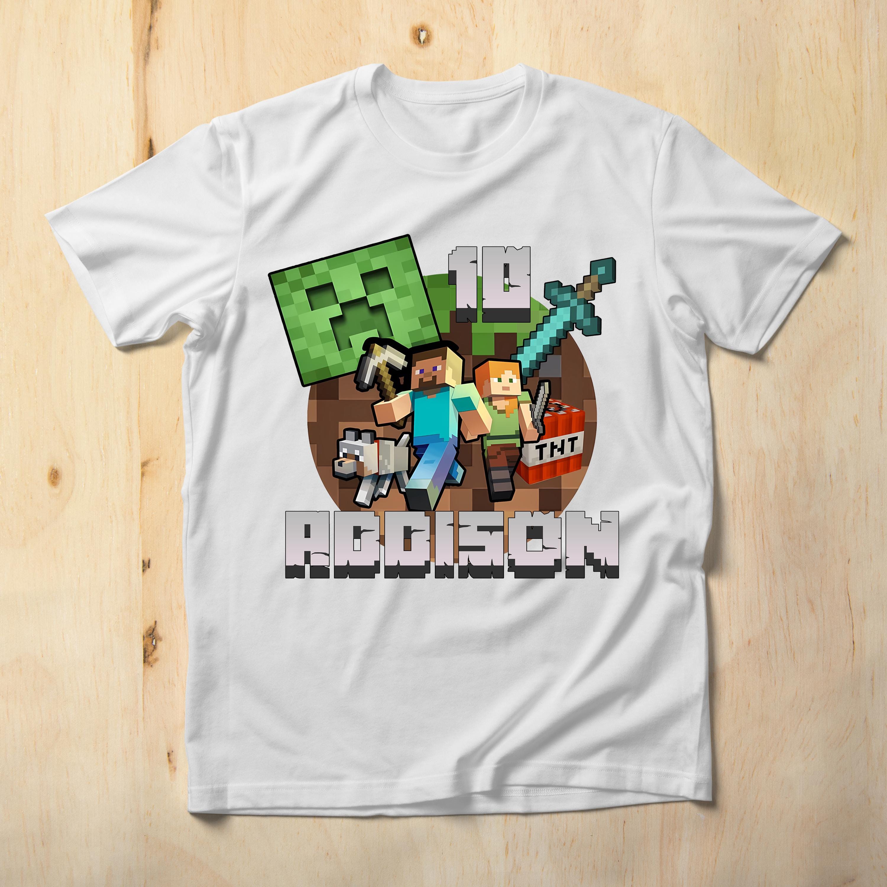 Block World Movie Birthday Shirt