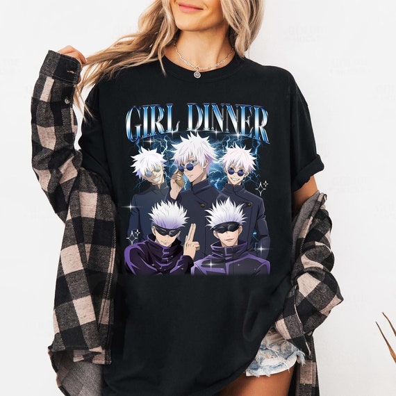 Gojo Satoru Anime Shirt: Jujutsu Kaisen Unisex Tee, Girl Dinner Sweatshirt