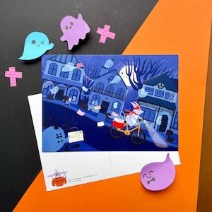 Bilby the Postman | Animal Postman | Australian Animals Postcard | Halloween Postcard | Spooky Mails | A6