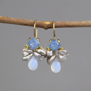 Swarovski Crystal Earrings, Gemstone earrings, Dangle Earrings, Drop Earrings, Mothers Day Gift from Daughter, Colorful Earrings