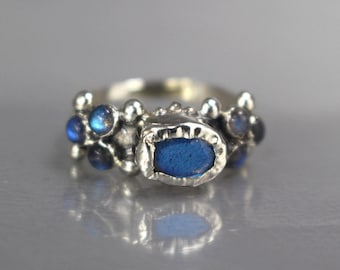 Personalized Ring, Labradorite Caterina Ring, Personalized Women, Gemstone Ring, Engagement Ring, Gift for Women, Labradorite Ring
