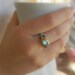 Unique Engagement Rings For Women - Rainbow Moonstone Engagement Ring - Moonstone Birthstone Ring - Mother's Day Gift - Gold Silver Ring 