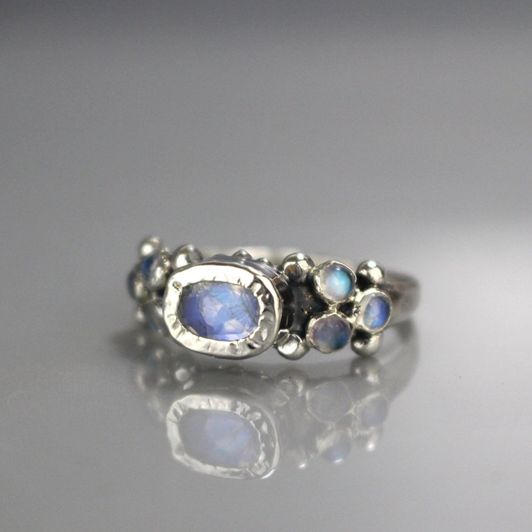Sterling Silver Moonstone Ring, Moonstone Caterina Ring, Silver ...