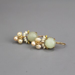 Bohemian Clover Pearl Earrings main image 0