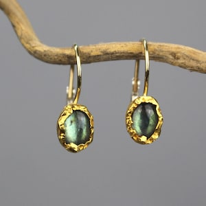 Natural Labradorite Earrings, Dangle Labradorite Earrings, Handmade Labradorite Earrings, Labradorite Earrings, Women&#39;s GIFT