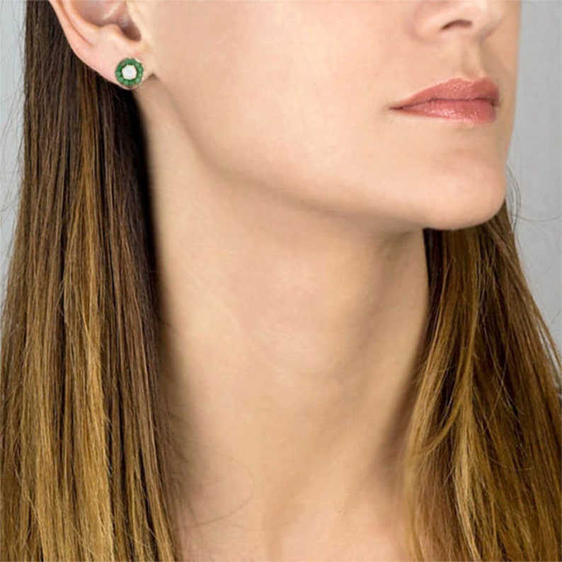 Opal Studs Stone Studs Gold Filled Earrings Opal Stud Earrings Gift For Her Post Earrings Women/'s Stud Earrings Gemstone Studs