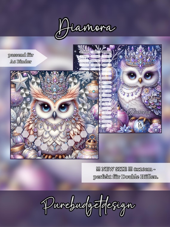 Diamora – A6 2er Klappkarte | A6 Format | 300 g Druckereiqualität