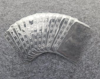 Set of 10 Zipless Sleeves | A7 | Binder Pockets | Clear