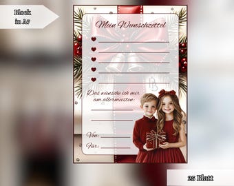 A7 Notepad - My Wish List | 25 Sheets