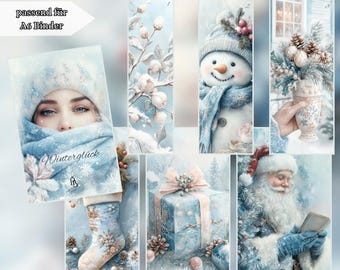 Random Index | Winter Happiness | A6 | 350g printer-quality paper | Matte foil-coated