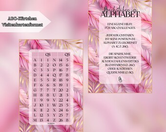 ABC cards in business card format | matte laminated | 350g quality print