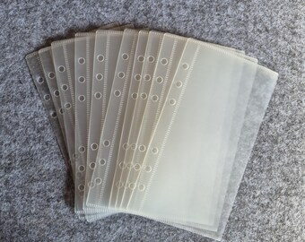 Set of 10 matte sleeves | A6 | Binder pockets | Matte
