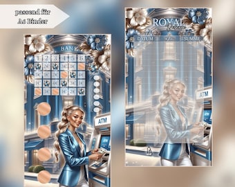 Royal Reserve – A6 Savings Challenge | Matte laminated | 350g print quality