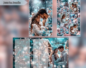 A6 Winter Savings Challenges – Big Bingo "Winter Wonders" & Filing Challenge "A Season of Love" | Bundle 25% discount | Printer-quality | 300g paper