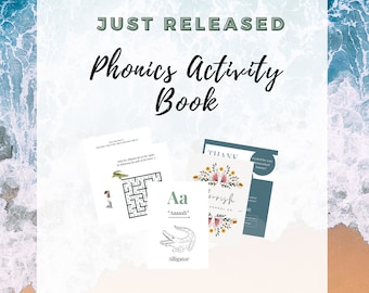 Phonics Alphabet Activity Workbook | Phonics worksheets, Phonics games, phonics activities preschool curriculum, kindergarten curriculum