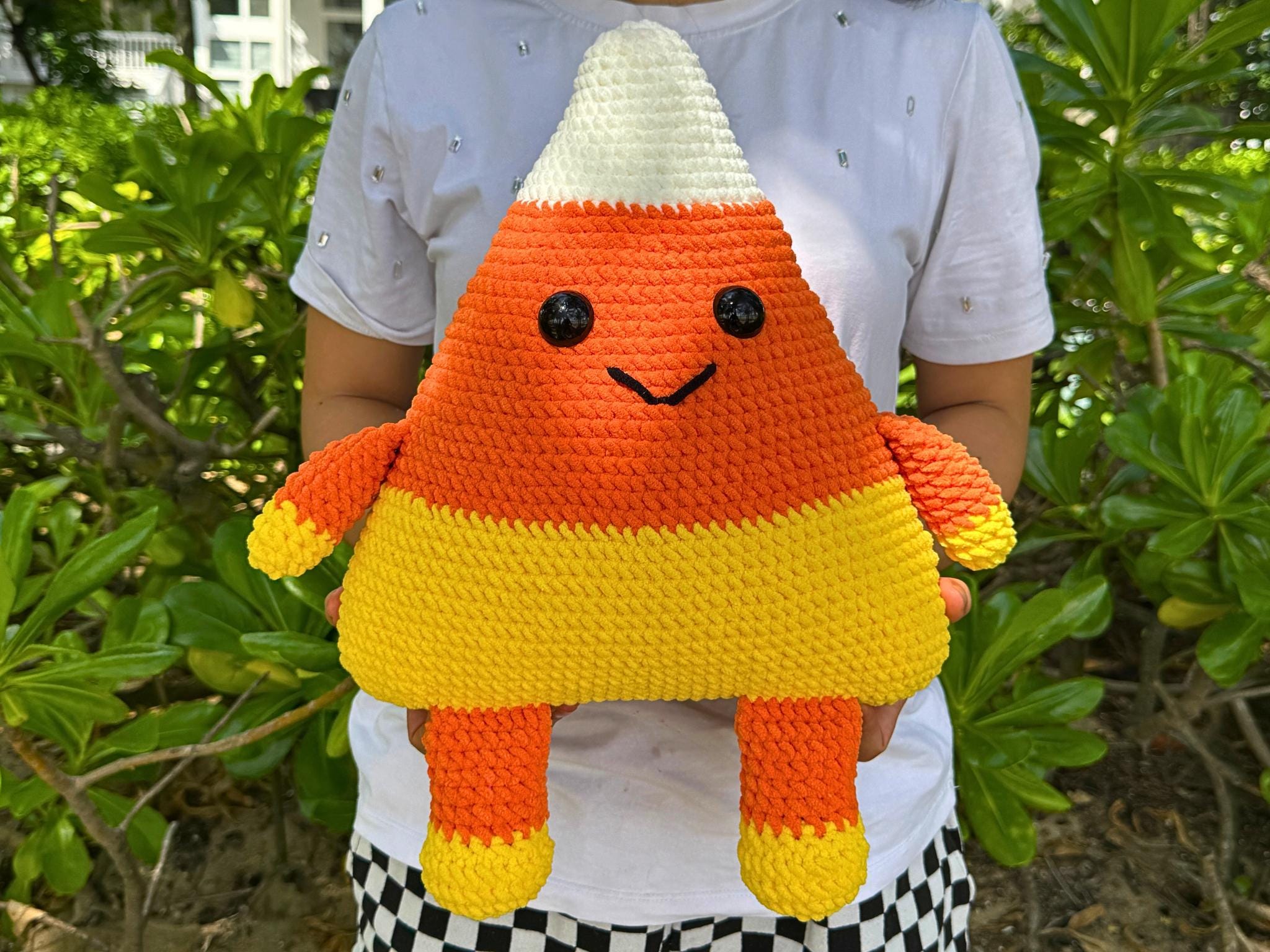 Pillow Crochet Pattern: Candy Corn - Halloween Amigurumi - Easy ...