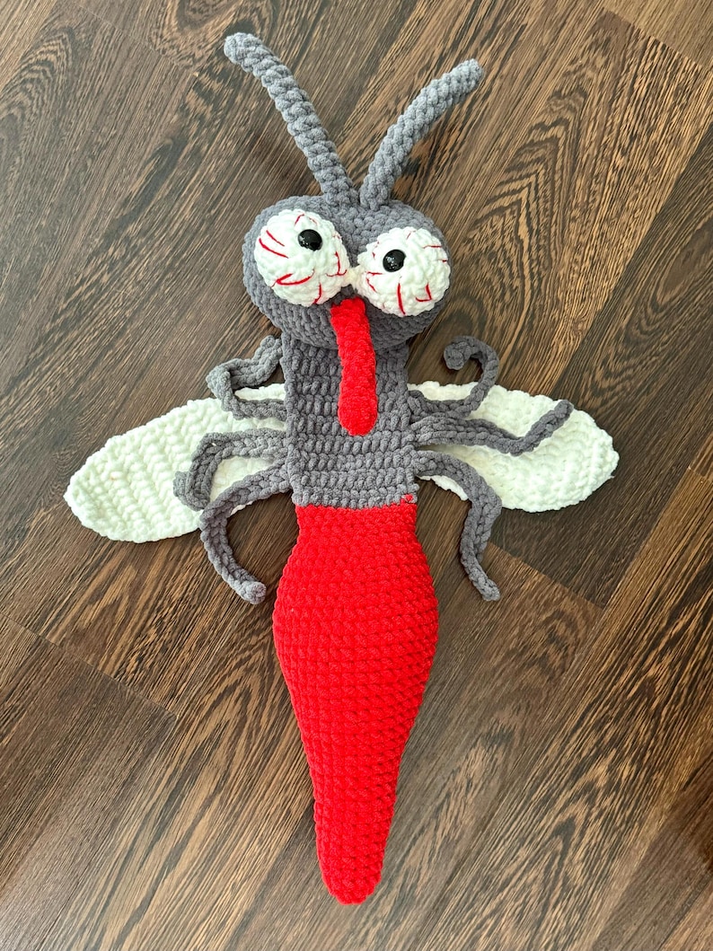 Crochet Mosquito Door Stop – Perfect Gift for Bug Lovers