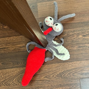 Mosquito Crochet Door Stop, Crochet Patterns Mosquito, Crochet Mosquito Pattern, Mosquito Door Stopper,Amigurumi Door Stop PDF