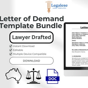 Carta de demanda - Paquete - Carta de demanda, Modelo de carta de demanda, Carta de demanda, Acuerdo de deuda