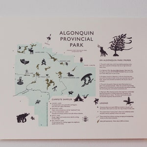 Parque Algonquin (Un mapa artístico y humorístico)