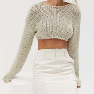 Sweater Crop Top Etsy UK