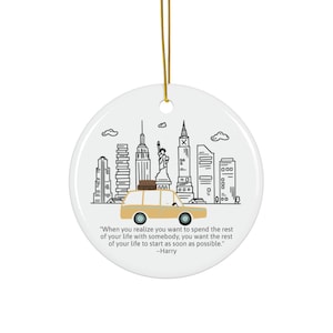 For My Meg Ryan Fans! When Harry Met Sally Inspired Ceramic Ornament