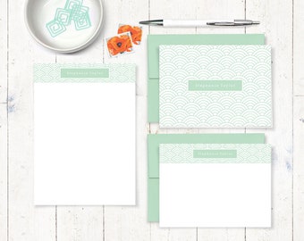 Complete personalized stationery set PERFECTLY CHARMING | Etsy