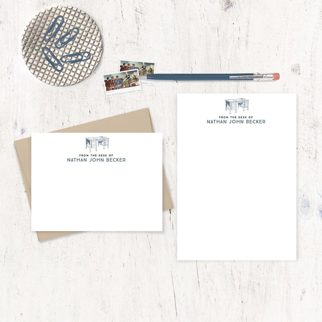 Mini Stationery Bundle - FROM the DESK of VINTAGE - Custom Masculine ...