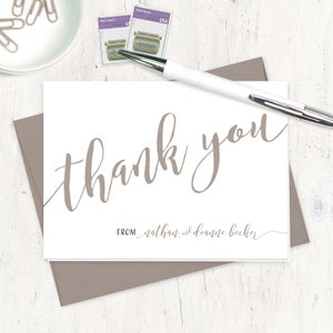 Calligraphy Thank You | 6 Card Set Calligraphy Thank You | 6 Card Set