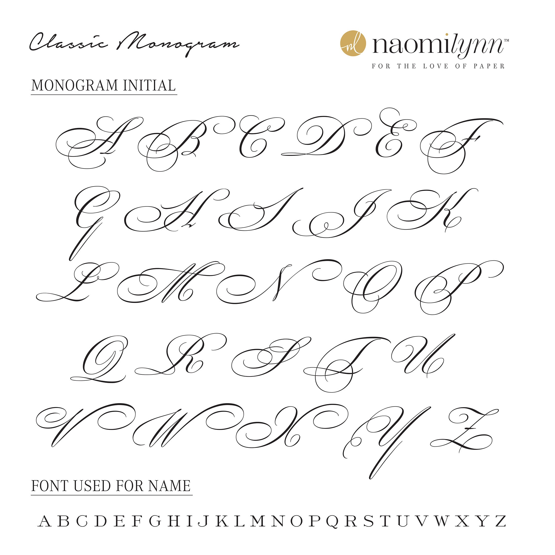 Personalized Notepad - CLASSIC MONOGRAM - Stationery - Stationary ...