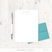 Personalized Notepad CLASSY a NOTE FROM Modern Social Stationery ...