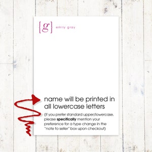 personalized notePAD  YOUR name your INITIAL MONOGRAM  image 6