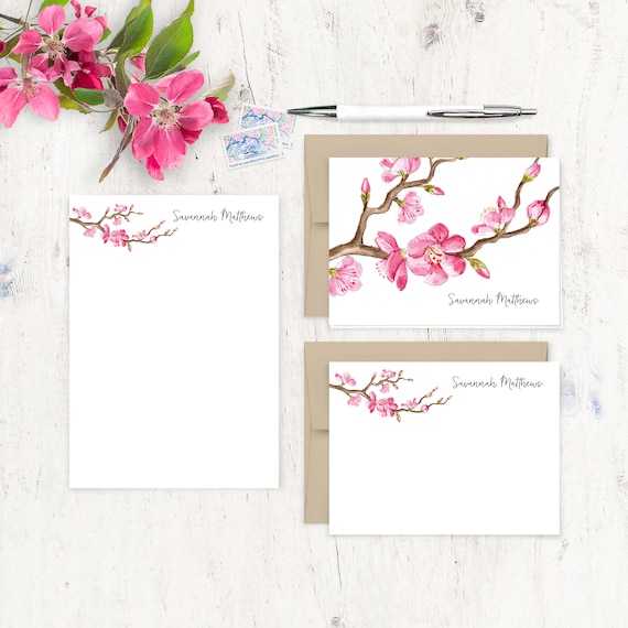 Cherry Blossom | 8 Flat Card Set Cherry Blossom | 8 Flat Card Set