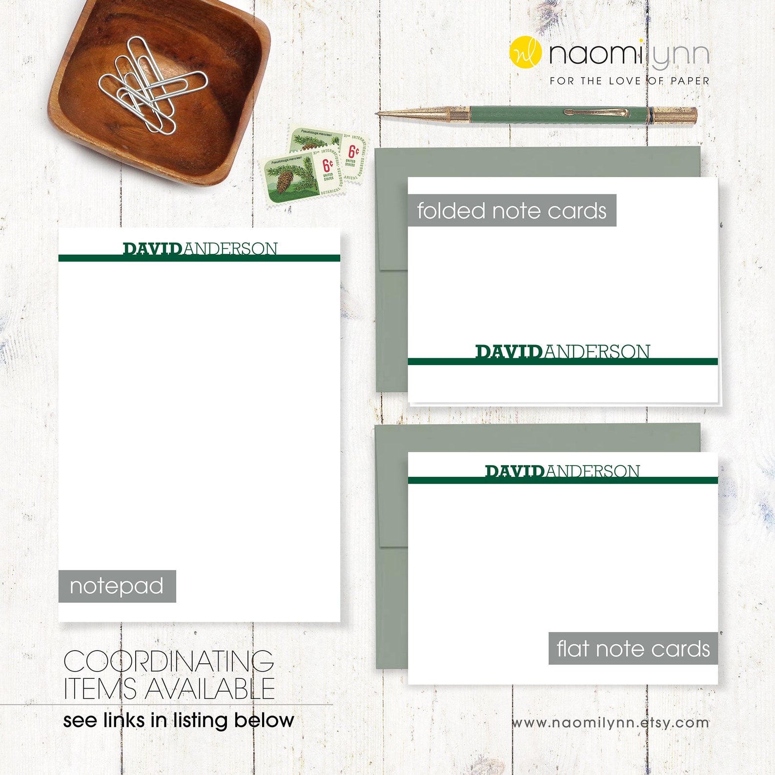 Personalized Notepad BOLD NOT BOLD Name Stationery Etsy