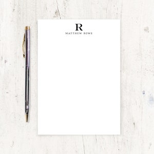 personalized notePAD - PROFESSIONAL MONOGRAM - classic stationery monogrammed stationary business letterhead custom - 50 sheet pad