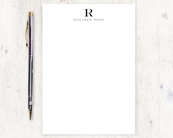 personalized notePAD - PROFESSIONAL MONOGRAM - classic stationery monogrammed stationary business letterhead custom - 50 sheet pad
