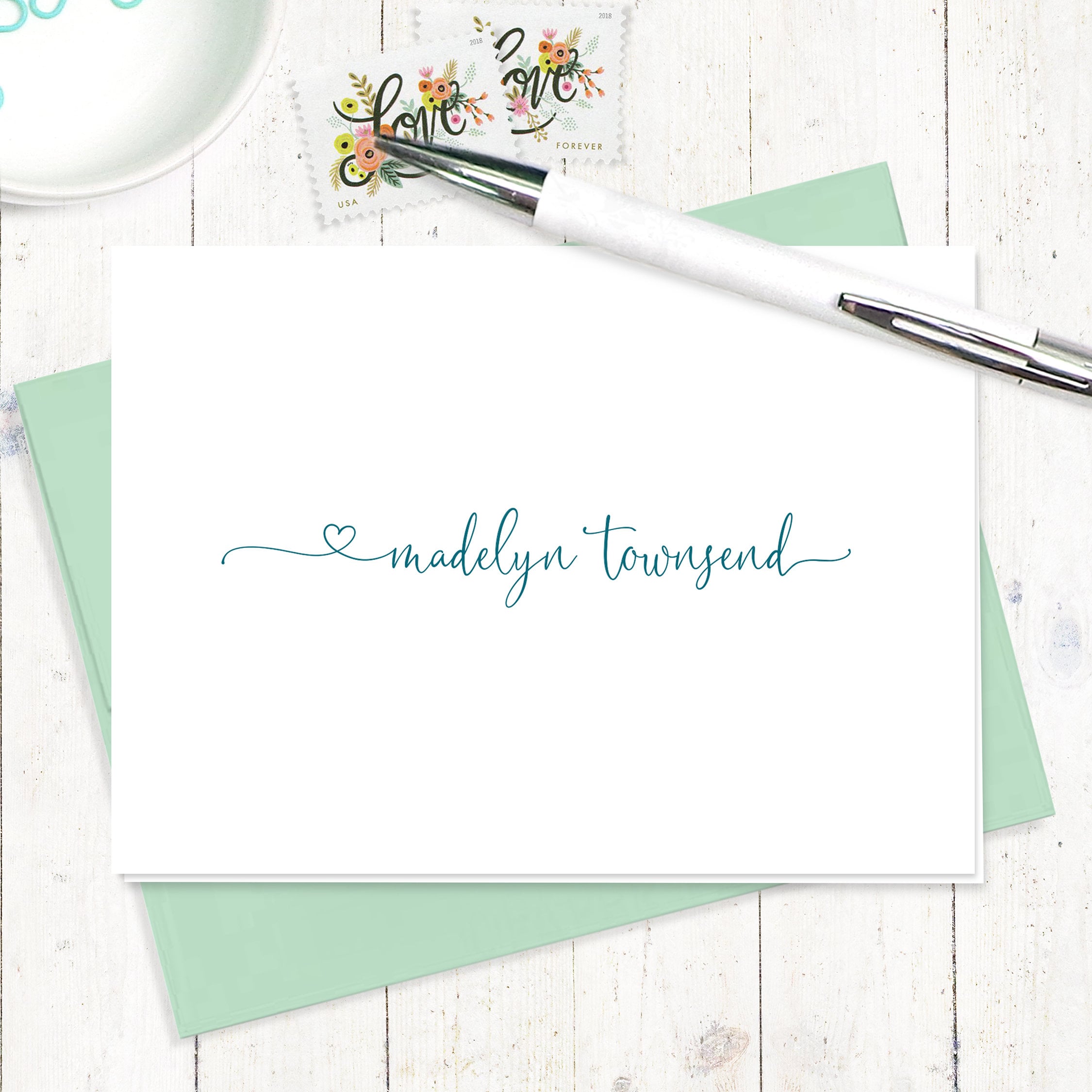 personalized stationery set charming