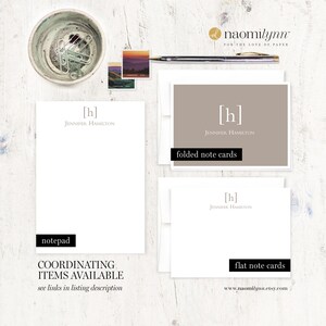 Personalized Notepad - SIMPLY CLASSIC MONOGRAM - Classy Stationery ...