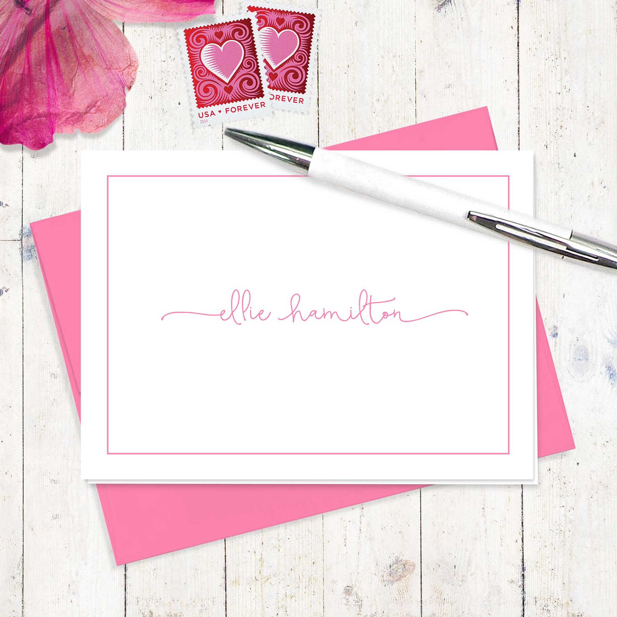 Personalized stationery set PERFECTLY CHARMING set of 8 Etsy