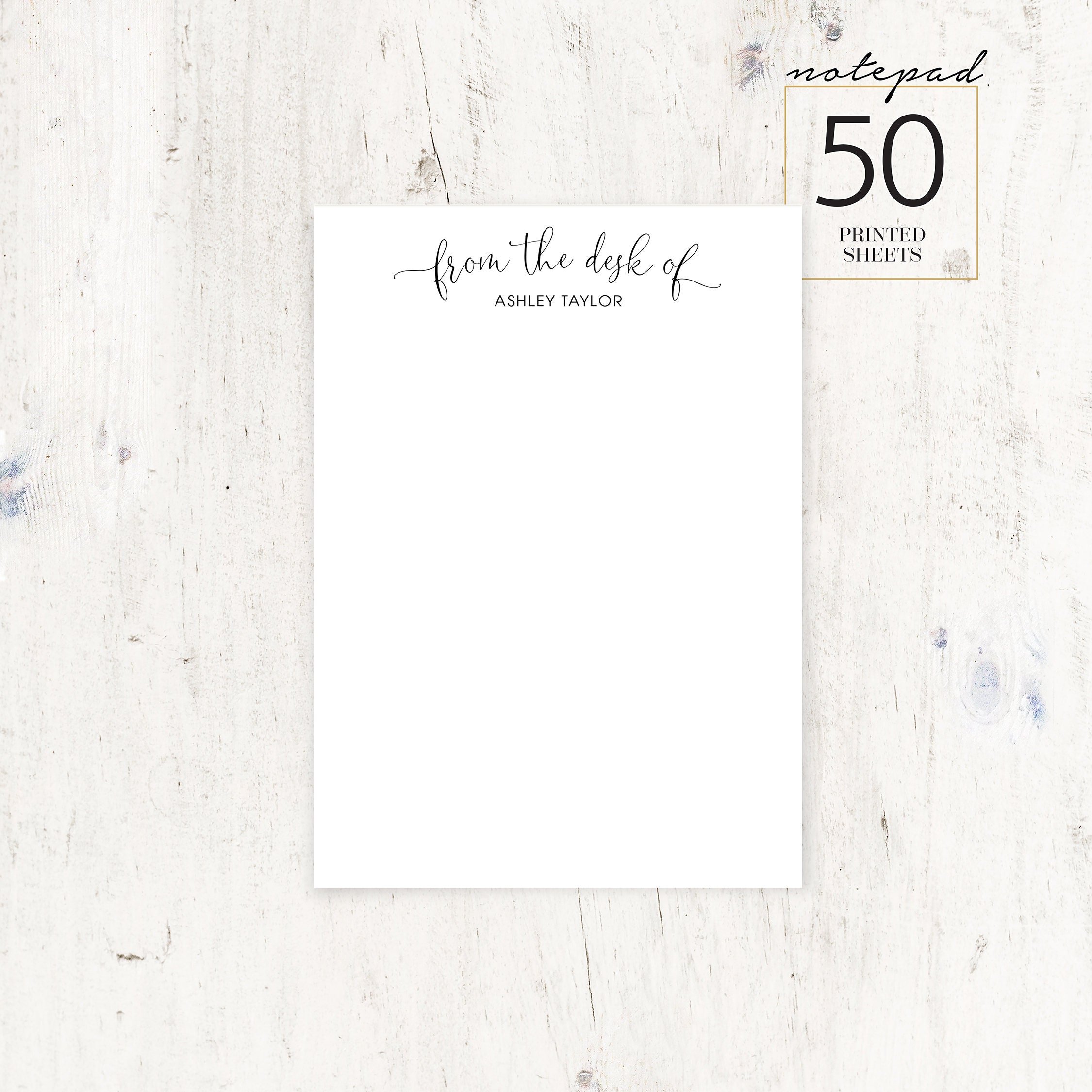 Complete Personalized Stationery Set - STYLISH From the DESK of ...