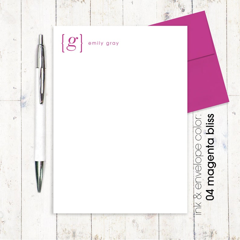 personalized notePAD  YOUR name your INITIAL MONOGRAM  image 3