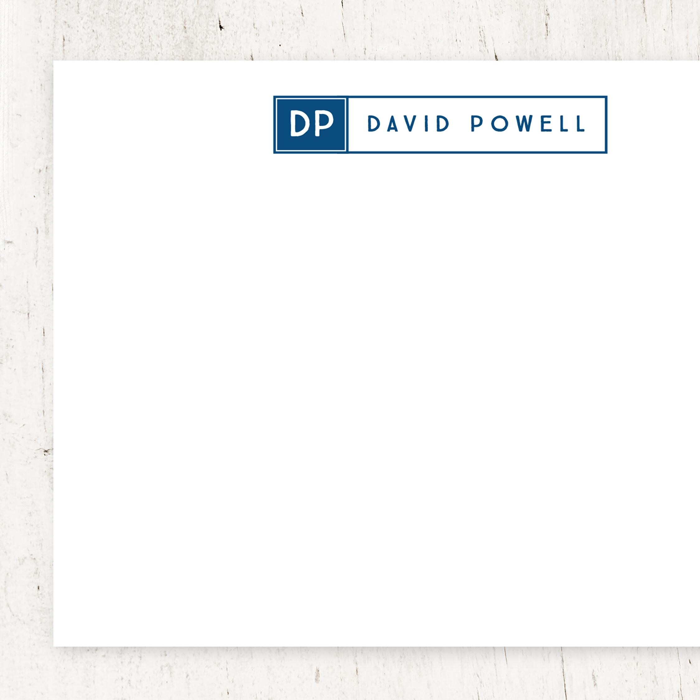Personalized Note Cards Stationery Set - BOX DOUBLE LETTER Monogram ...