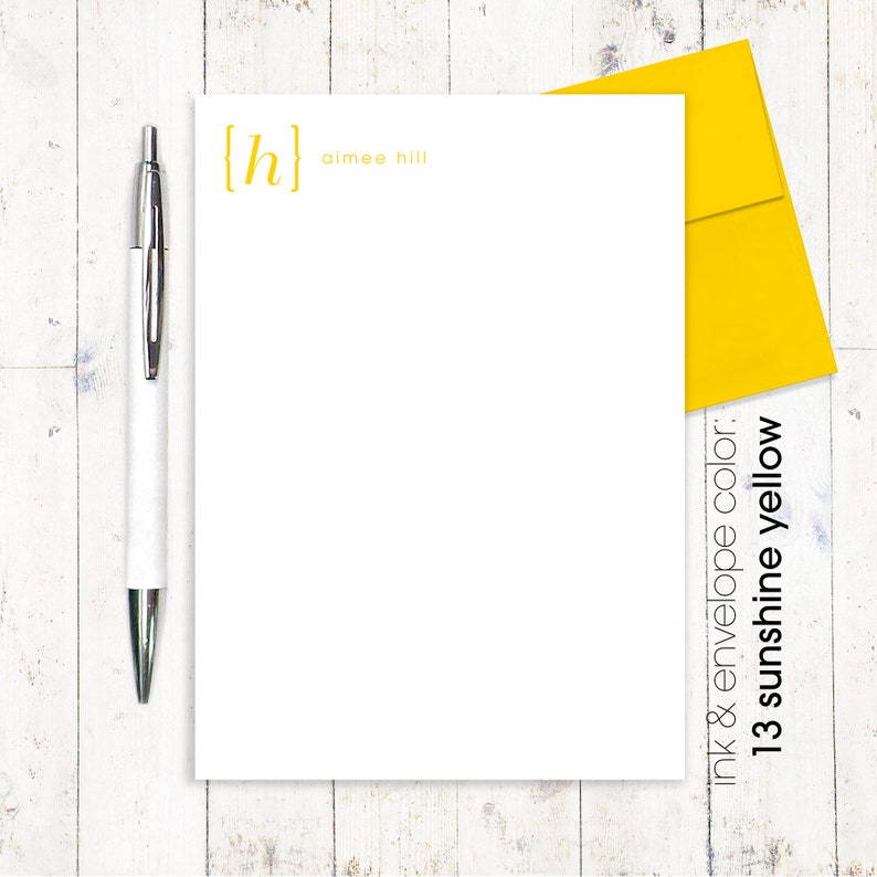 personalized notePAD  YOUR name your INITIAL MONOGRAM  image 4