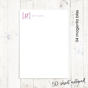personalized notePAD  YOUR name your INITIAL MONOGRAM  image 2