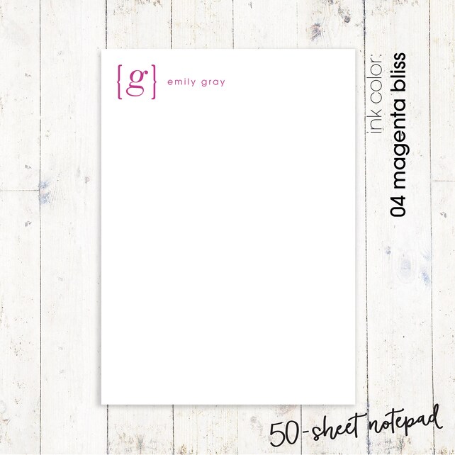 personalized notepad your name