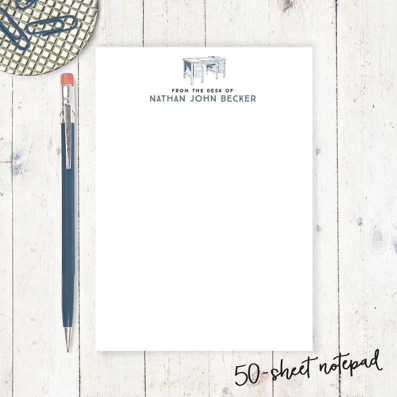 Complete Personalized Stationery Set FROM the DESK of Etsy