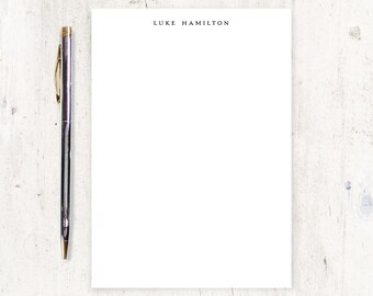 personalized notePAD - PERFECTLY SIMPLE - modern stationery business letter writing paper classic stationary - 50 sheet pad