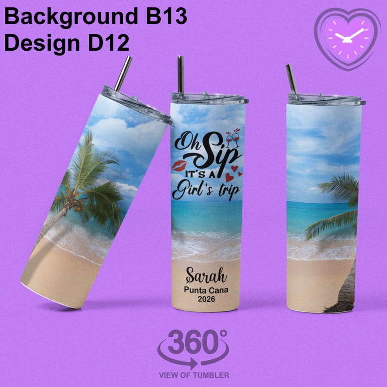 Personalized Cruise Vacation Name Tumbler Cup Customized Drinking Cups Graduation Birthday Gift Girls Trip Vacation Bachelorette Party Favor image 16