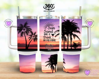 Personalized Stainless Steel Tumbler With Straw: Birthday Cruise Travel Mug, Girls Trip Vacation Cup