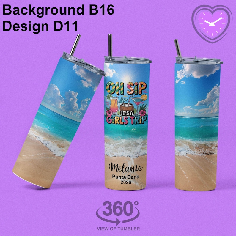 Personalized Cruise Vacation Name Tumbler Cup Customized Drinking Cups Graduation Birthday Gift Girls Trip Vacation Bachelorette Party Favor image 12